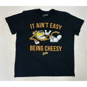 Cheetos Chester Cheetah Graphic T-shirt Men 2XLT Black Mad Engine Short Sleeve